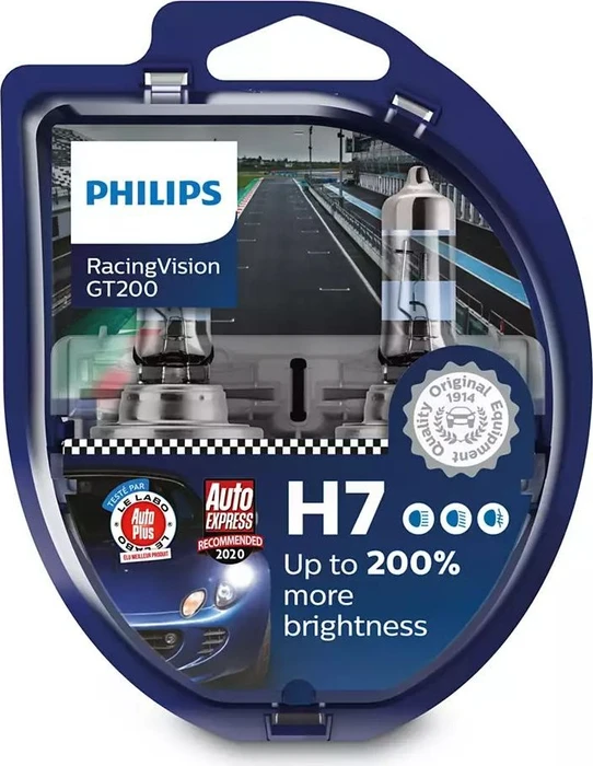 Philips RacingVision GT200 H7 55W, 2er-Pack