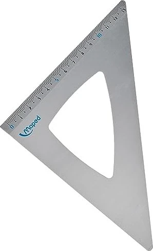 Maped Zeichendreieck 45° 21cm, grau