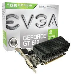 EVGA GeForce GT 610 passiv, 1GB DDR3, VGA, DVI, HDMI