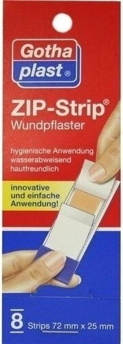 Zip Strip wasserabweisend 72x25mm, 8 St