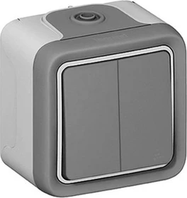 Legrand Plexo Doppelwechselschalter, ultraweiß