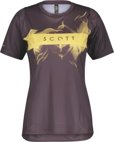 Scott Trail Vertic Trikot kurzarm dark purple/mud green (Damen)