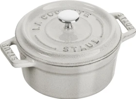 Zwilling Staub Mini-Cocotte Schmortopf rund 10cm 250ml weißer trüffel