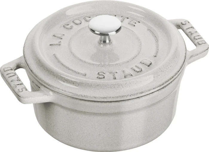 Zwilling Staub Mini-Cocotte Schmortopf rund 10cm 250ml weißer trüffel
