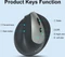 Equip Ergonomic Rechargeable Dual Mode Wireless Mouse schwarz, USB/Bluetooth Vorschaubild
