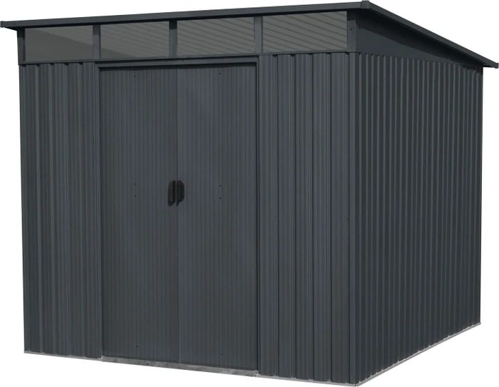 Floraworld Pultdach Gr. 4 Lightline Gerätehaus 239x179cm anthrazit