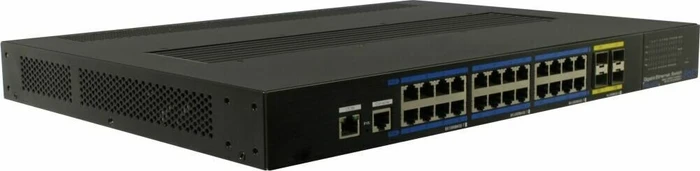 Allnet SG84 Rackmount Gigabit Smart Switch, 24x RJ-45, 4x SFP+, 350W PoE+