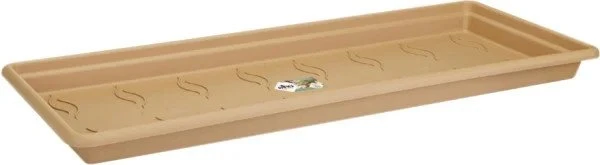 Elho Green Basics Garten XXL Blumentopfuntersetzer 100cm mild terra