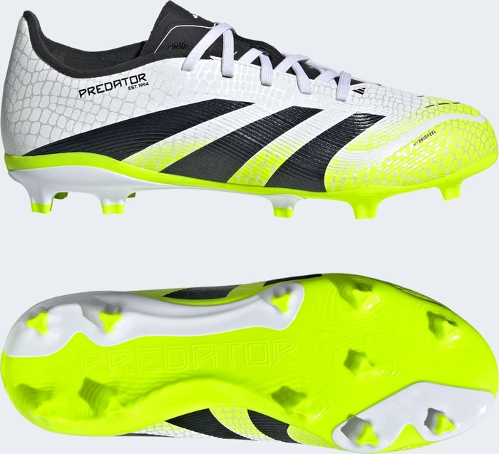 adidas Predator League FG/MG cloud white/core black/lucid lemon (Junior)