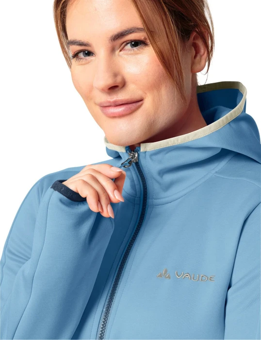 Vaude Valsorda Fleece Hoodie Funktionsjacke pastel blue (Damen)