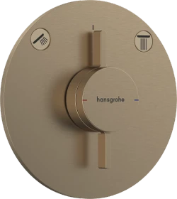 Hansgrohe DuoTurn S Thermostat mit 2 Ventilen brushed bronze