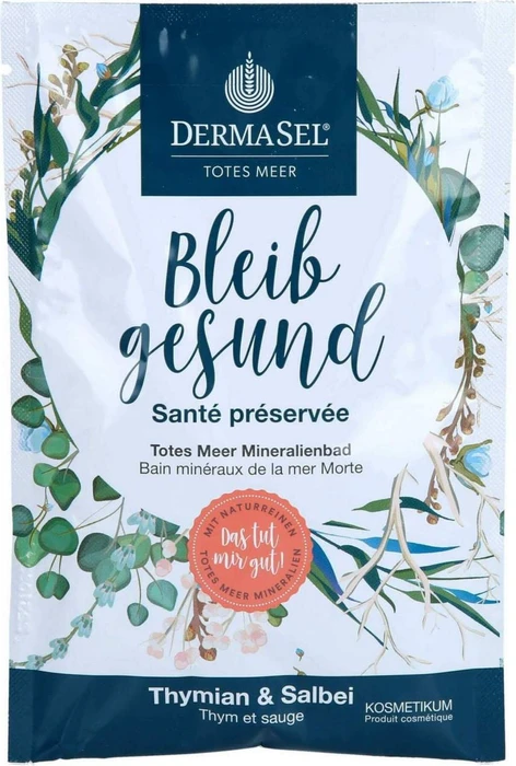 Dermasel Totes Meer Bleib gesund Thymian & Salbei Badesalz, 60g