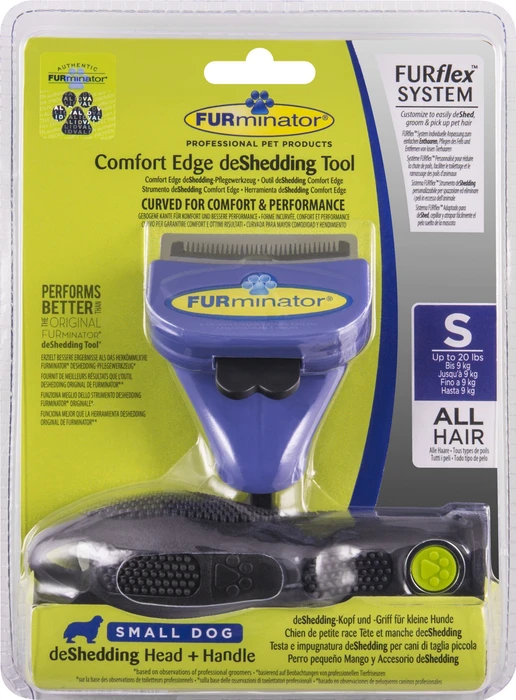 FURminator FURflex deShedding Aufsatz für kleine Hunde, inkl. Handgriff
