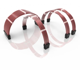 LinkUP PSU Cable Extension Kit, Metallic-Pink (PWR-EXTMOD-MTPK30)