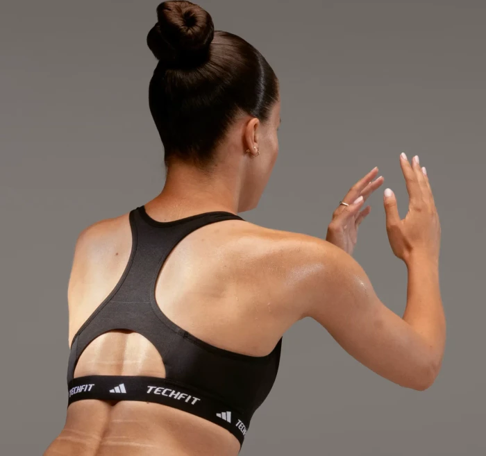 adidas Techfit Sport-BH schwarz (Damen)