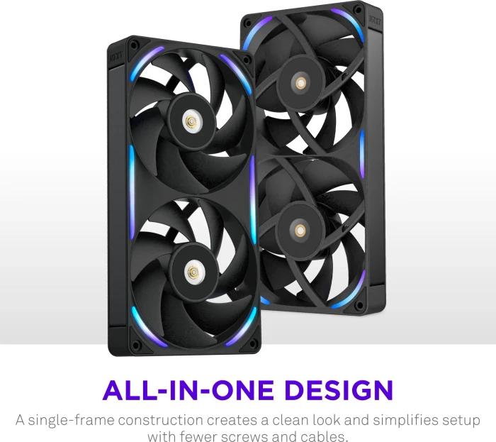NZXT F Series F280X, schwarz, 2x 140mm