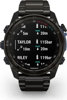 Garmin Descent Mk3i 51mm mit Titanarmband carbon grey & T2 Transceiver Bundle
