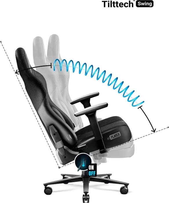 Diablo Chairs X-Player 2.0 King Gamingstuhl, schwarz