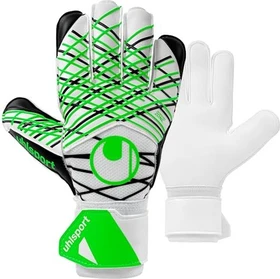 uhlsport FM Soft Advanced Torwarthandschuhe white/black/fluo green