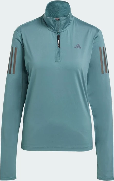 adidas Own The Run Half-Zip Laufshirt langarm preloved teal (Damen)
