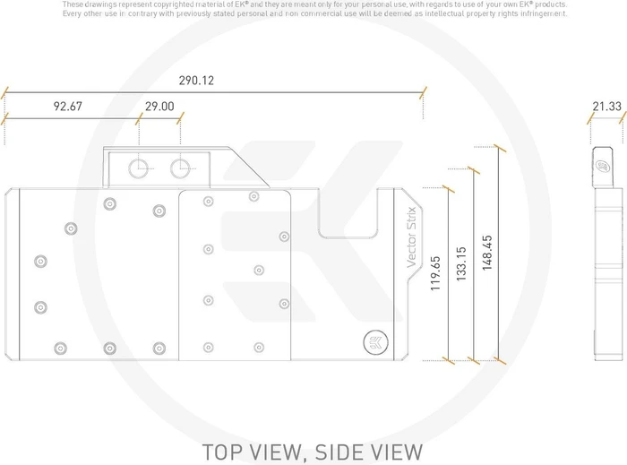 EK Water Blocks Quantum Line EK-Quantum Vector Strix RTX 2080 RGB, Nickel, Acryl