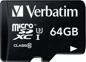 Verbatim Pro U3 R90/W45 64GB Kit, UHS-I U3, Class 10