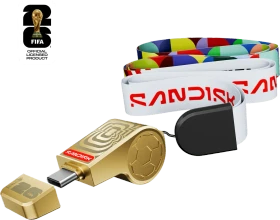 SanDisk FIFA World Cup 2026 (Global Edition) 128GB gold, USB-C, USB 3.2 Gen 1×1