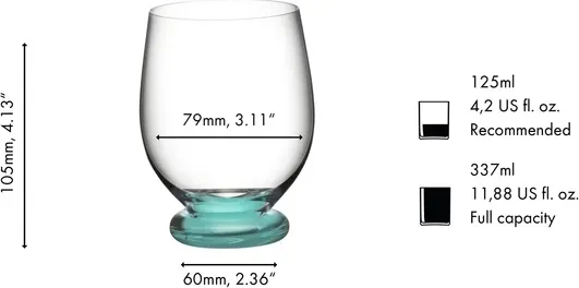 Riedel Fatto A Mano Trinkglas Becher Piccolo mint