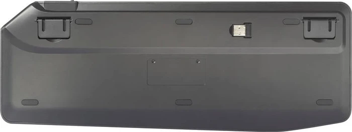 Renkforce RF-WLBTKB-300 Funk Tastatur mit Multi-Touchpad, schwarz/grau, USB/Bluetooth, DE