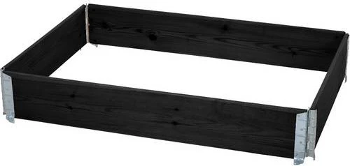 Siena Garden Hochbeet stapelbar 120x80cm schwarz Kiefer