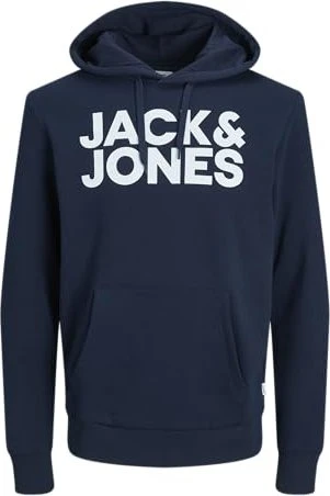 Jack & Jones Logo Hoodie navy blazer (Herren)
