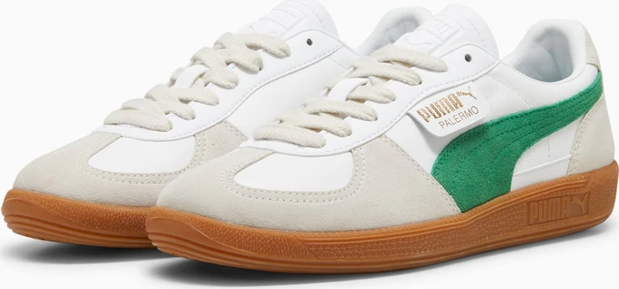 Puma Palermo Leather puma white/vapor gray/archive green