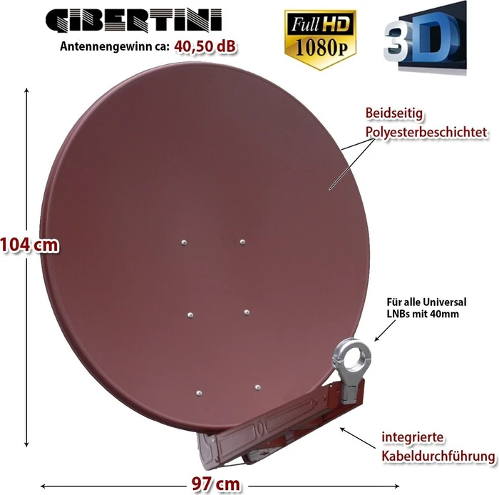 Gibertini OP 100 SE ziegelrot