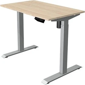 Kerkmann Move 1 elektrisch höhenverstellbarer Sitz-Steh-Schreibtisch 100x60cm Ahorn/silber