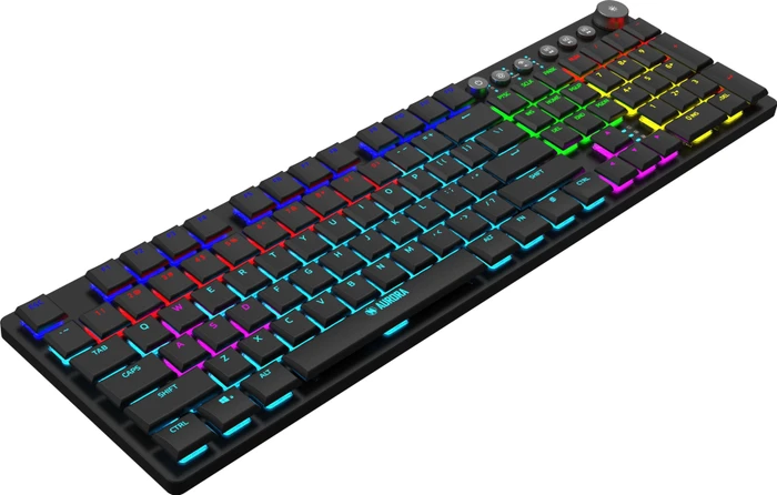 iBox Aurora K-6 Gaming, LEDs RGB, KRGD Low Profile RED, USB/Bluetooth, US