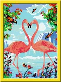 Ravensburger Malen nach Zahlen Flamingo Love
