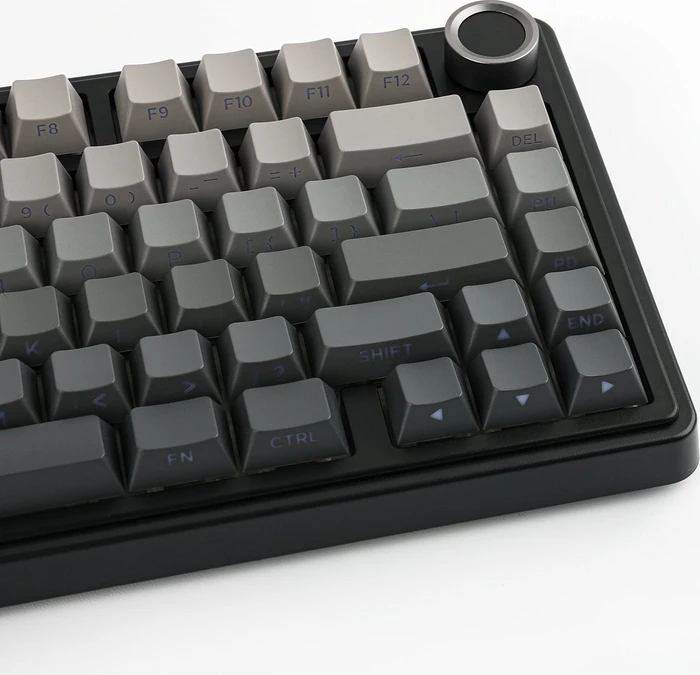 Epomaker x Aula F75, Black Gradient, LEDs RGB, hot-swap, Side-Printed, LEOBOG Reaper, USB/Bluetooth, US