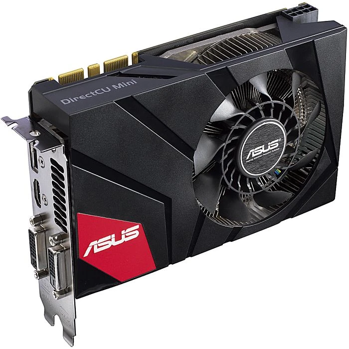 ASUS GeForce GTX 760 DC Mini, GTX760-DCMOC-2GD5, 2GB GDDR5, 2x DVI, HDMI, DP