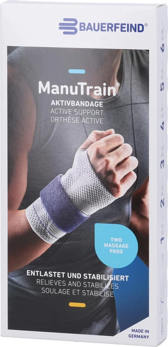 Bauerfeind ManuTrain Handgelenkbandage rechts schwarz