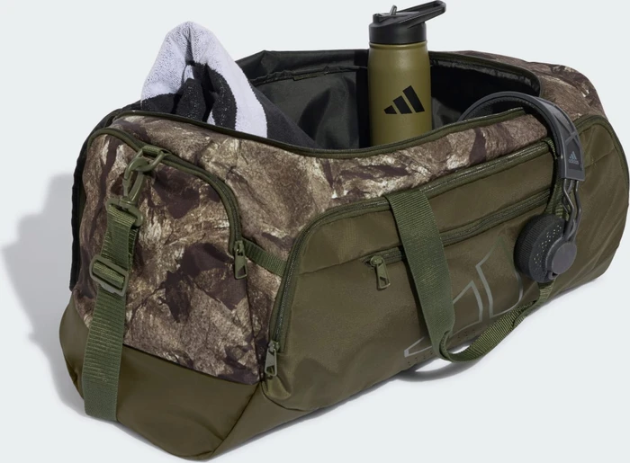 adidas Training Defender Grafik Duffelbag M Sporttasche night cargo/silver pepple
