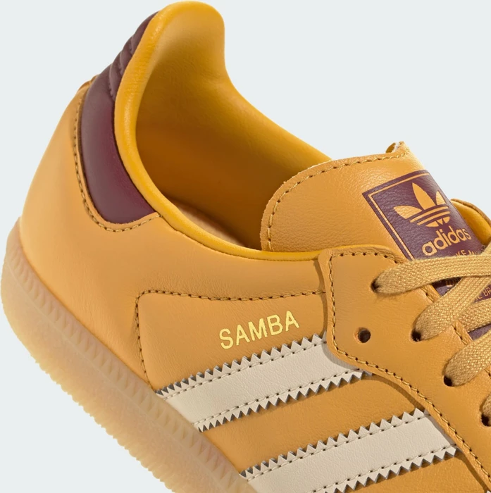 adidas Samba OG preloved yellow/crystal sand/shadow red (Junior)