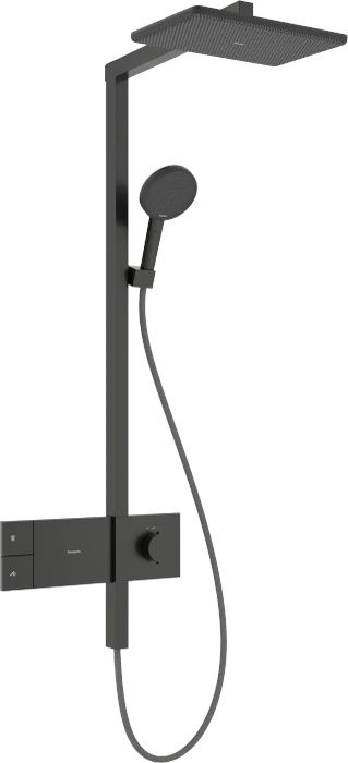 Hansgrohe Raindance Alive Q Showerpipe 210/340 1jet EcoSmart mit ShowerSelect Comfort brushed black chrome