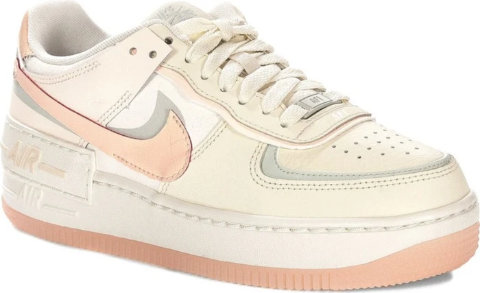 Nike Air Force 1 Shadow coconut milk/light silver/sail/crimson tint (Damen)