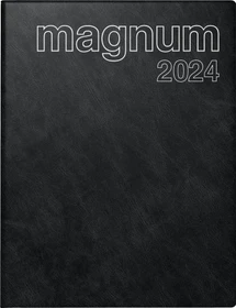 Brunnen Magnum Wochenkalender 2024, 183x240mm, Kunststoff-Cover, schwarz, 72 Blatt