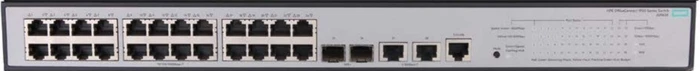 HP OfficeConnect 1950 24G Rackmount Gigabit Smart Switch, 26x RJ-45, 2x SFP+, 370W PoE+