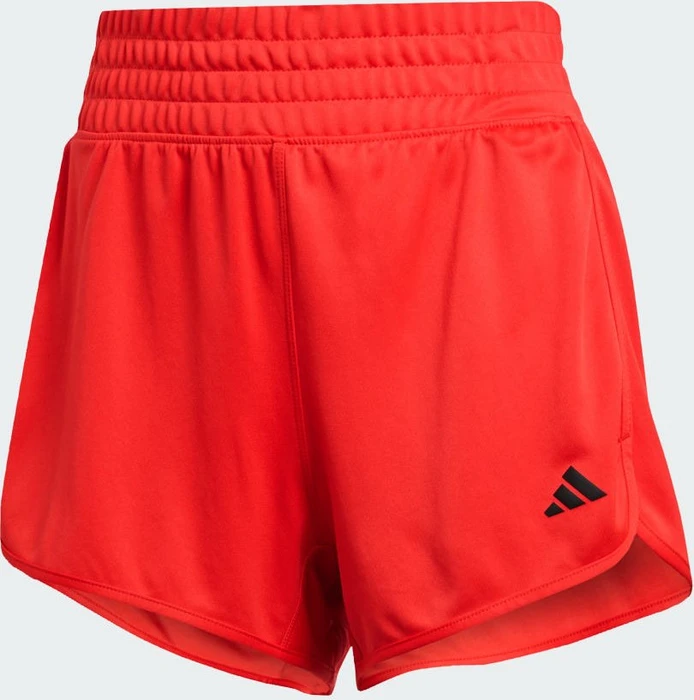 adidas Pacer Essentials Knit High-Rise Shorts pure ruby/black (Damen)