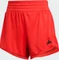 adidas Pacer Essentials Knit High-Rise Shorts pure ruby/black (Damen) Vorschaubild