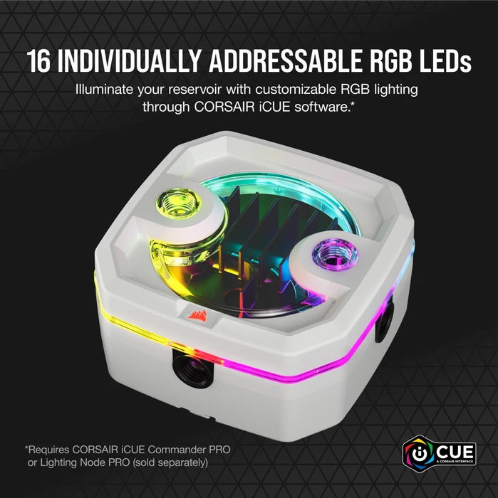 Corsair Hydro X Series XD3 RGB, weiß, mit Pumpe