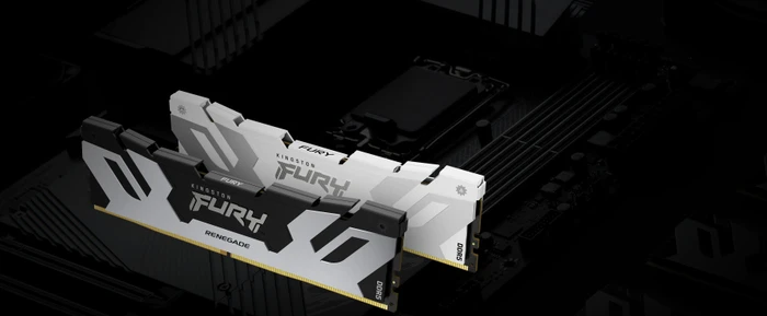 Kingston FURY Renegade weiß/silber UDIMM 32GB Kit, DDR5-6400, CL32-39-39, 1RX8