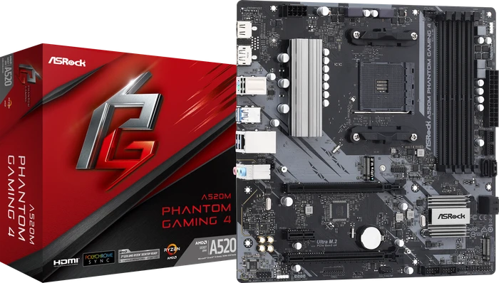 ASRock A520M Phantom Gaming 4 (AMD AM4)